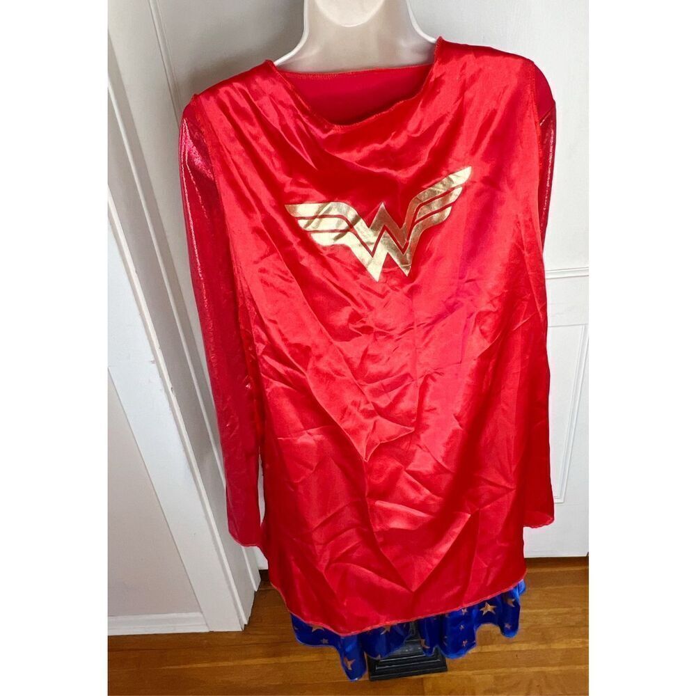 Halloween Wonder Woman Cape Dress 2 Piece Costume With Boots Size Small - Picture 3 of 4